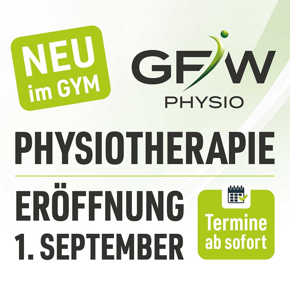GFW Physio in Stralsund: Eröffnung der Physiotherapie am 1. September, Termine ab sofort